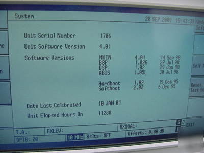 Raycal/ifr 6113 wireless gsm base-station test set