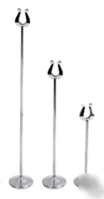 6 pc stainless steel card holder stand menu name 8