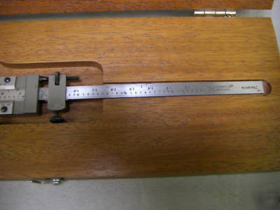 New starrett 448-6ME vernier depth gage blemished
