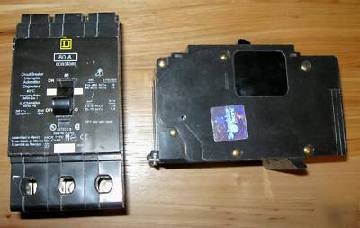 Square d edb 80 amp 80A 3 pole 277 480 breaker EDB34080