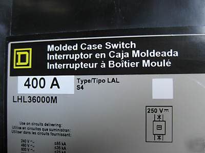 Square d model 6 sz 5 combo starter mcc bucket 400 amp