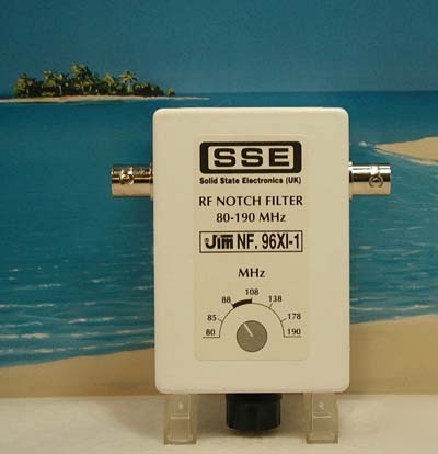 Sse NF96XI-1 adjustable rf notch filter, 80 - 190MHZ