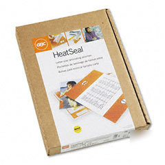 Gbc 3747143 heatseal ltr sz laminating pouches, 200/bx