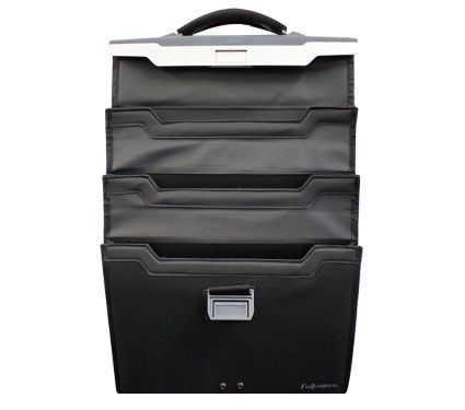 New fellowes portable triple pocket hanging folder case 