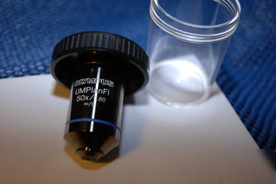 Olympus umplanfl 50X/0.8 inf/0 microscope objective