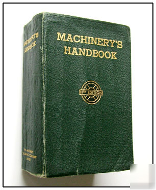 1941 machinery's handbook 11TH edition 11 machine shop