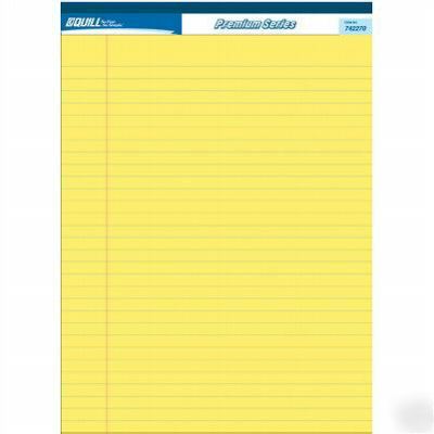 QuillÂ® premium series ruled pad; canary (7-42272)