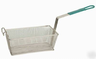 Lot of 4 heavy duty rectangular fryer baskets w/handle