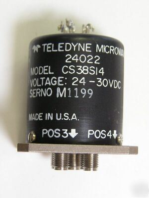 Teledyne CS38S14 SP4T dc-18 ghz sma switch