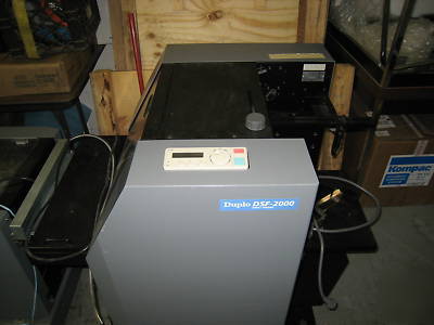 Bookletmaker / trimmer, setfeeder, sadlestitched books