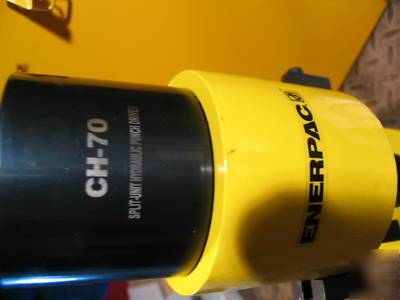 New , larger model enerpac hydraulic punch (ch-70)w/dies