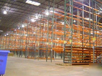 10 sections of interlake pallet racking wbeams teardrop