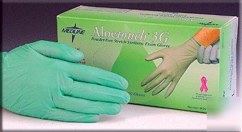 Aloe touch gloves latex-free medium: case of 1000