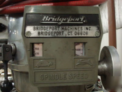 Bridgeport mill with acu-rite digital, and power feed