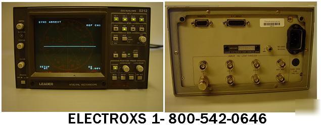 Leader 5212 vectorscope nts pal tested