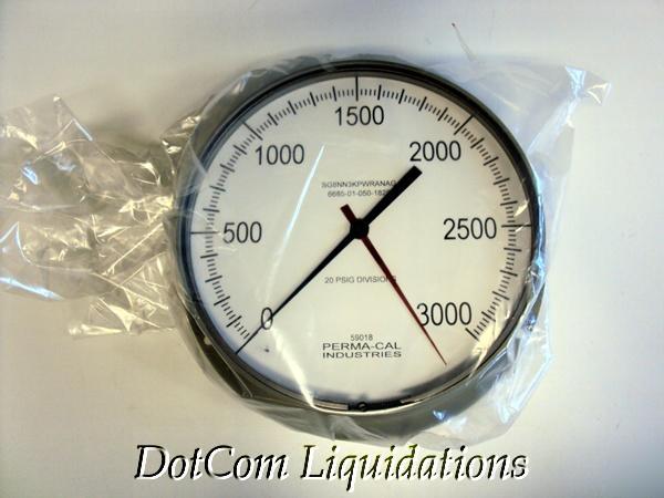New 0-3000 psi dial pressure gauge 9