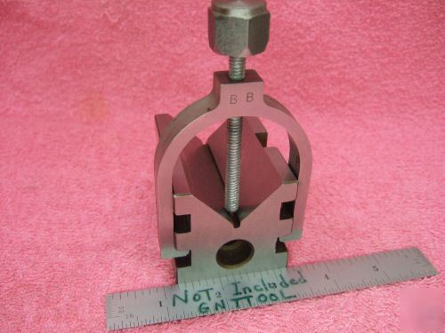  v-block (1) w/clamp xlnt toolmaker a-6 hardened wow 