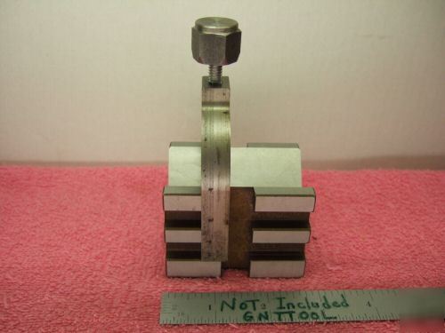 v-block (1) w/clamp xlnt toolmaker a-6 hardened wow 