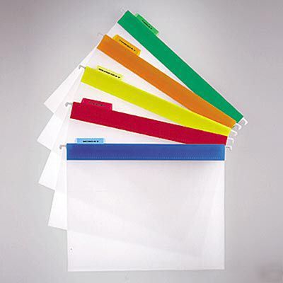 Pendaflex 55708 easyview poly hanging folders 1/5 cut l