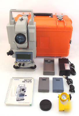 Sokkia SET5F total station, surveying, stakeout