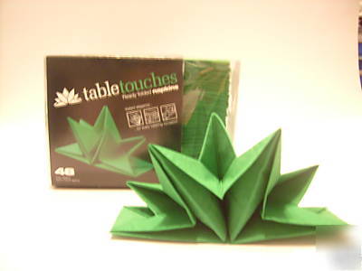 384 green napkins pre folded catering napkin serviettes