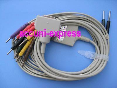 New fukuda 10 lead ecg cable and leadwrie brand a
