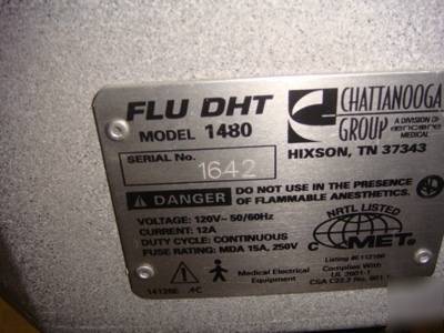 Fluido dry heat therapy system flu dht model 1480