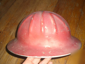 Mcdonald b.f. hard hat helmet fire logging mine safety