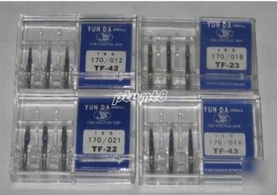 New 4 boxes dental high speed diamond burs tooth drill