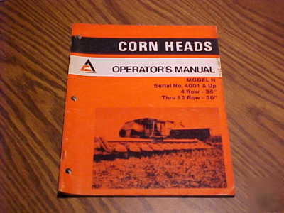 Allis-chalmers farm equipment operator's manuals lot 6