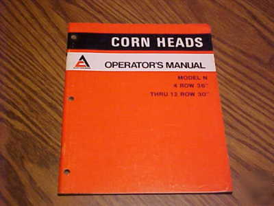 Allis-chalmers farm equipment operator's manuals lot 6