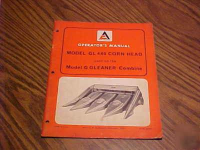 Allis-chalmers farm equipment operator's manuals lot 6