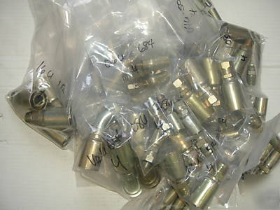 Pick 25 weatherhead hydraulic hose fittings many sizes