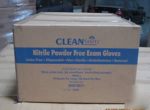 Nitrile disposable gloves 1000 pcs in 10 boxes size l