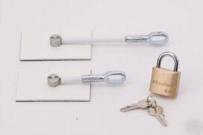 Refrigerator lock - easy install - secure - white