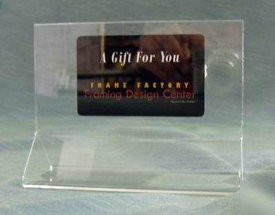 10 pack, clear menu, business card holder, 5.5