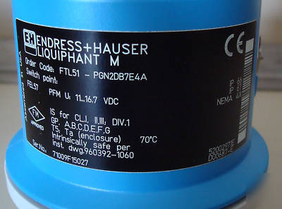 Endress+hauser liquiphant m-FTL51 level limit switch