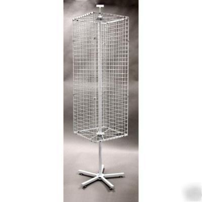 New 1 - square grid screen spinner display rack