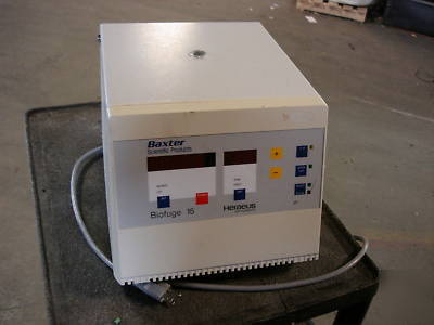 Heraeus baxter biofuge 15 15000RPM table top centrifuge