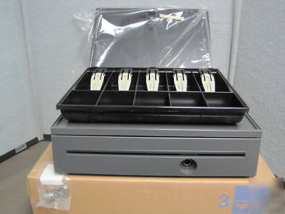  ibm pos cash drawer w/ till insert tray and lock