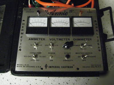 Annie hermetic compressor analyzer a-12