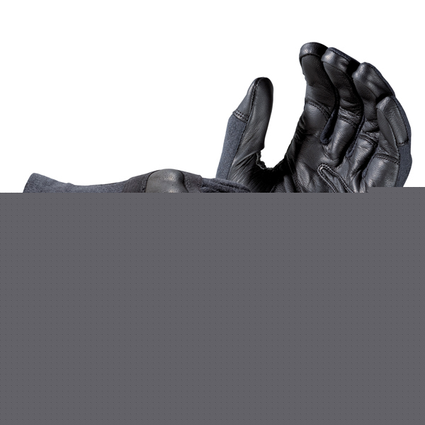 Hatch operator hard knuckle glove, black, medium