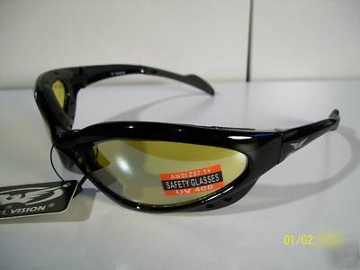 Neptune motorcycle ansi Z87.1 padded safety sunglasses 