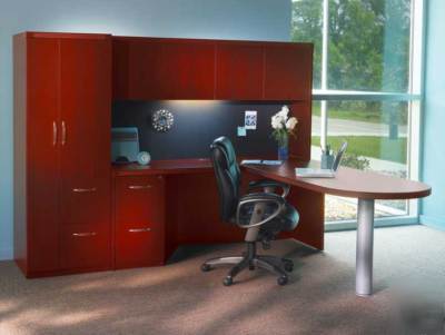 New 5PC l shape executive office desk set, #tf-abe-L1