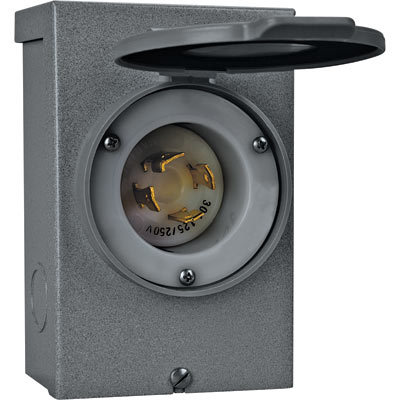New reliance raintight power inlet box 30 amp - 