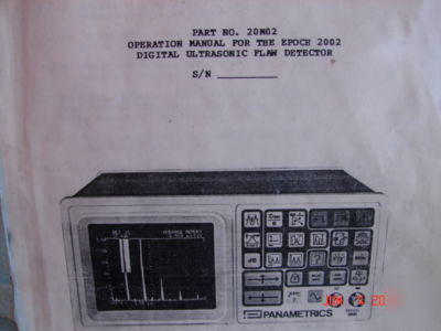 Panametrics epoch 2002 ultrasonic flaw detector