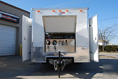 Pressure washer trailer, water recovery, recycling