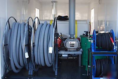 Pressure washer trailer, water recovery, recycling