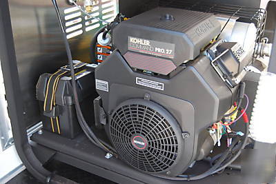 Pressure washer trailer, water recovery, recycling