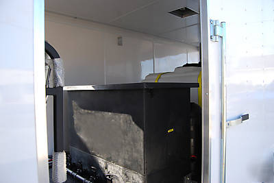 Pressure washer trailer, water recovery, recycling